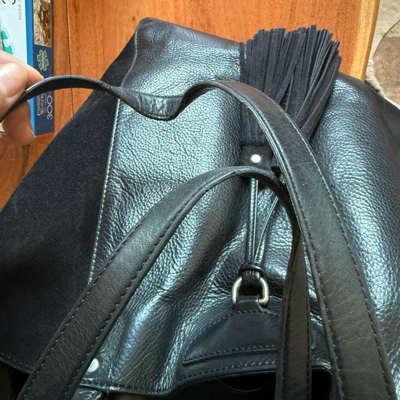 Frye Black Leather Shoulder Bag - Picture 9 of 10